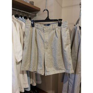 Polo Ralph Lauren Mens Tyler Classic Fit Chino Shorts Beige 36 100% Cotton